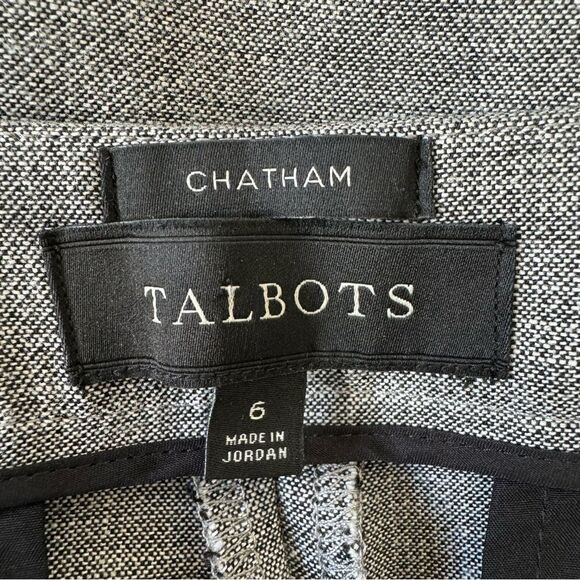 Talbots Chatham Button-Hem Ankle Gray Pants Size 6 - Picture 7 of 8